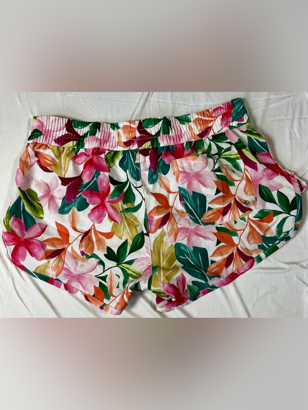 Hurley Women's Floral Elastic-Waist Athletic Shorts
